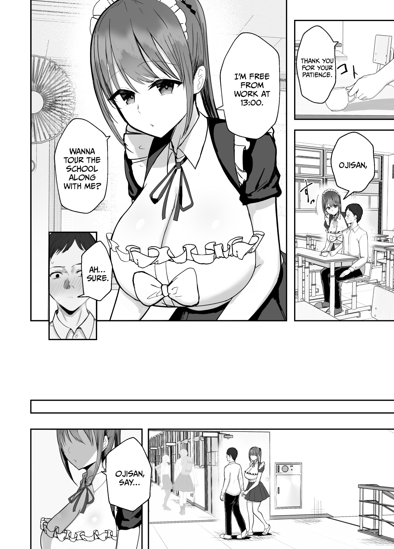 Hentai Manga Comic-My busty niece, a high school girl who lives with me, is a maid at the school festival and gives me sweet sex to soothe me, an office worker.-Read-8